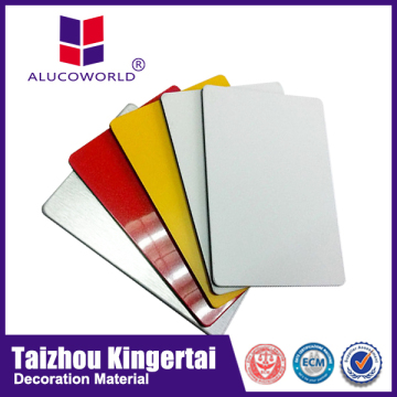 Alucoworld low price curtain wall cladding high glossy aluminum composite panel
