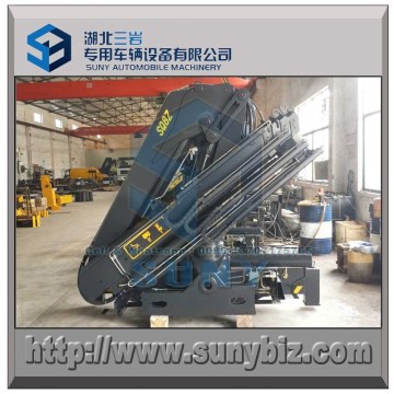 Knuckle boom crane SQ8ZA3 fold lorry crane 8 T articular truck crane