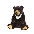 Decoração de simulação de brinquedos para dormir de urso preto
