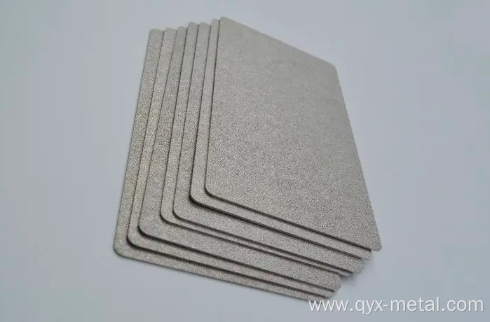 porous metal plate sintered titanium filter component