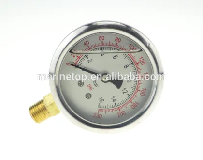 Liquid Filled Radiator Wika Pressure Gauge