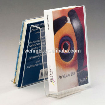 NEW customized acrylic book display stand rack, bookends