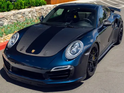 metallic gloss battleship blue car wrap vinyl