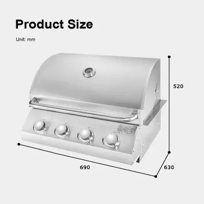 Outdoor Kitchen Cabinets Japanese Grill Built in Chef BBQ Grill