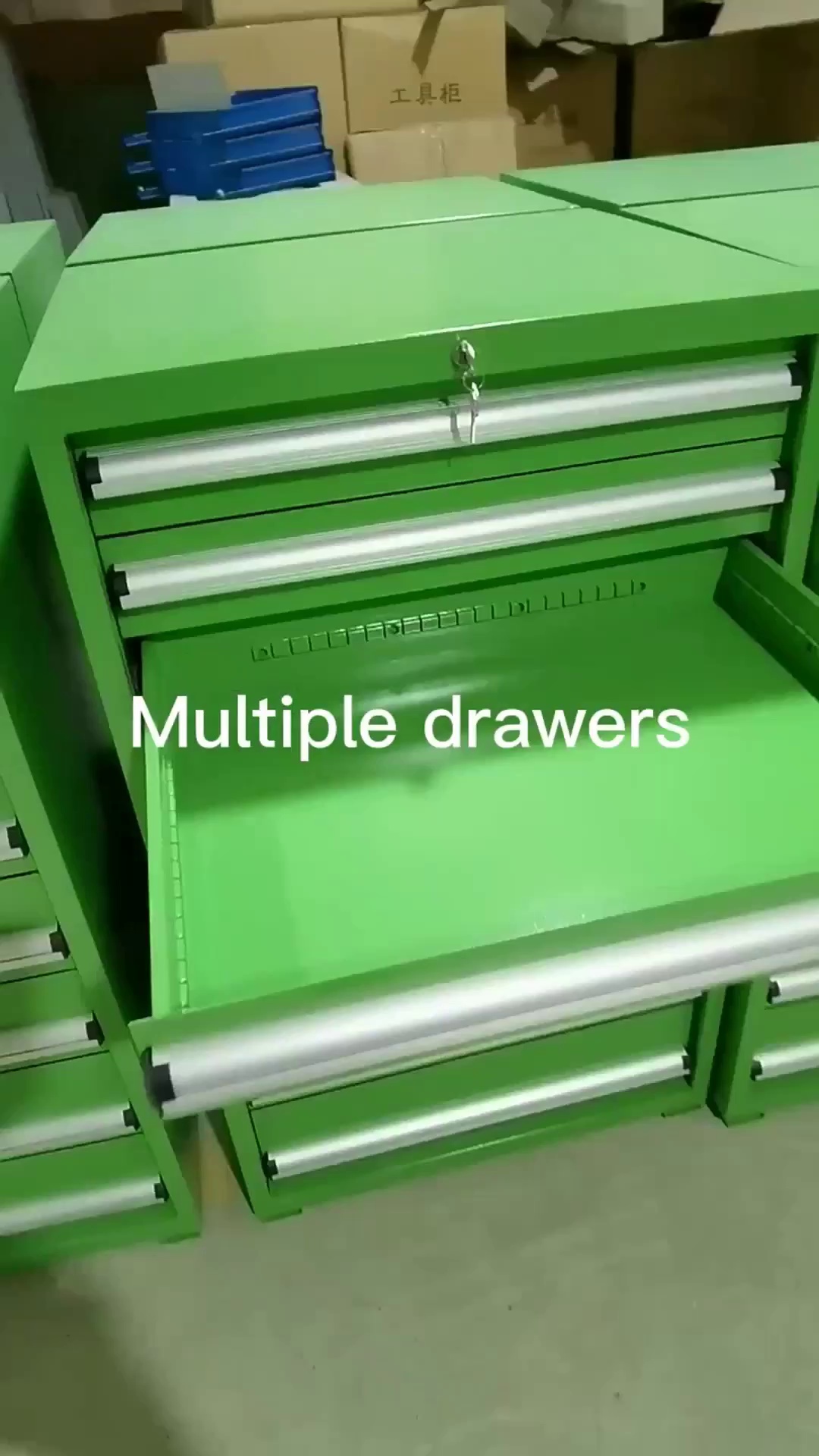 Heavy-Duty Metal Tool Chest Drawer Cabinet