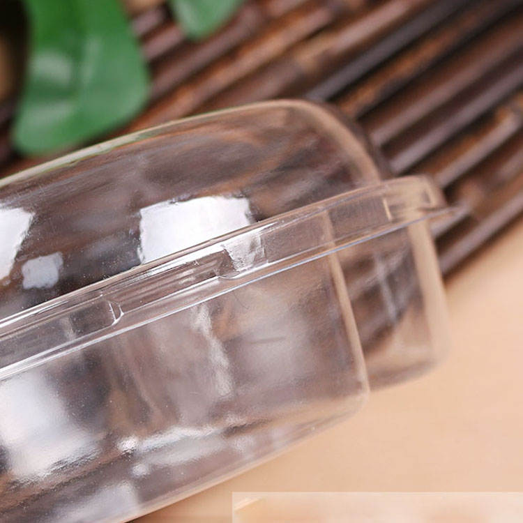 3 Compartment Plastic Clear Blister Snack Packaging Box