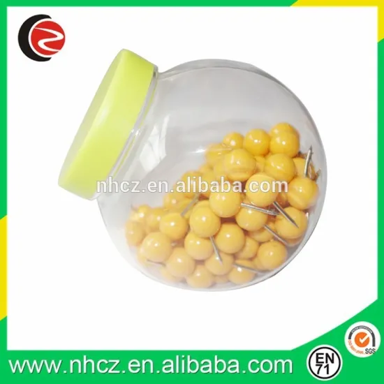 China supplier best price yellow color ball shape push pins