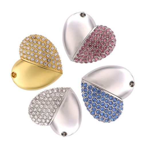 Crystal Heart shape USB Flash Drive Wedding Gift