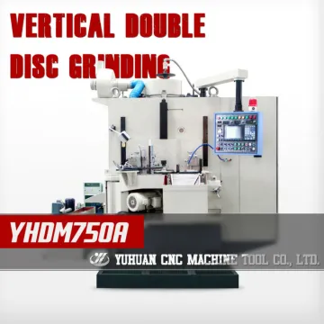 Double end grinding machine for metal surface polishing