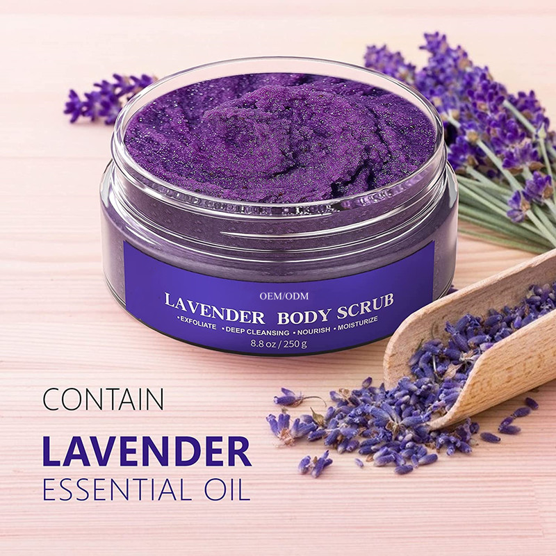 Body Scrub with Lavender Salt