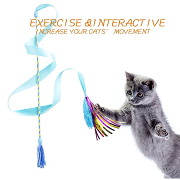 Interactive Kitten Cat Wand Toy