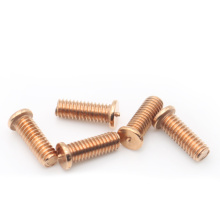 Spot weld screw yellow zinc Brass welding screws