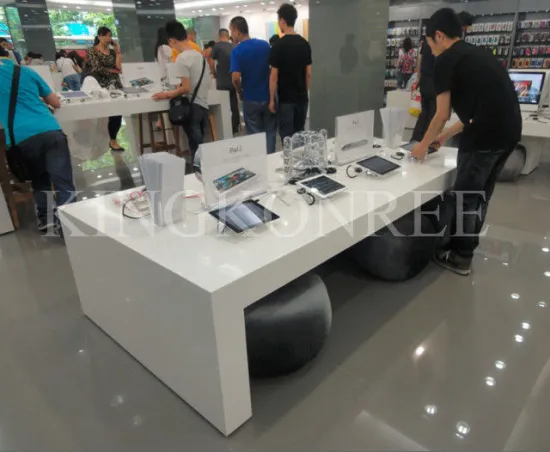 Kingkonree Artificial Stone Iphone Display Counter Stand Iphone Solid Surface Worktop