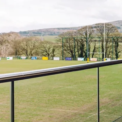 Landscape glass railing with CE certification