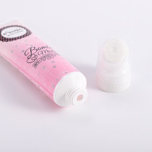 Removable Cosmetic Tube With Silicone Brush Applicator