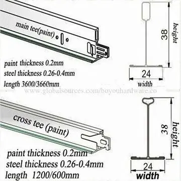 Suspended Ceiling T Grid, Nice Strength