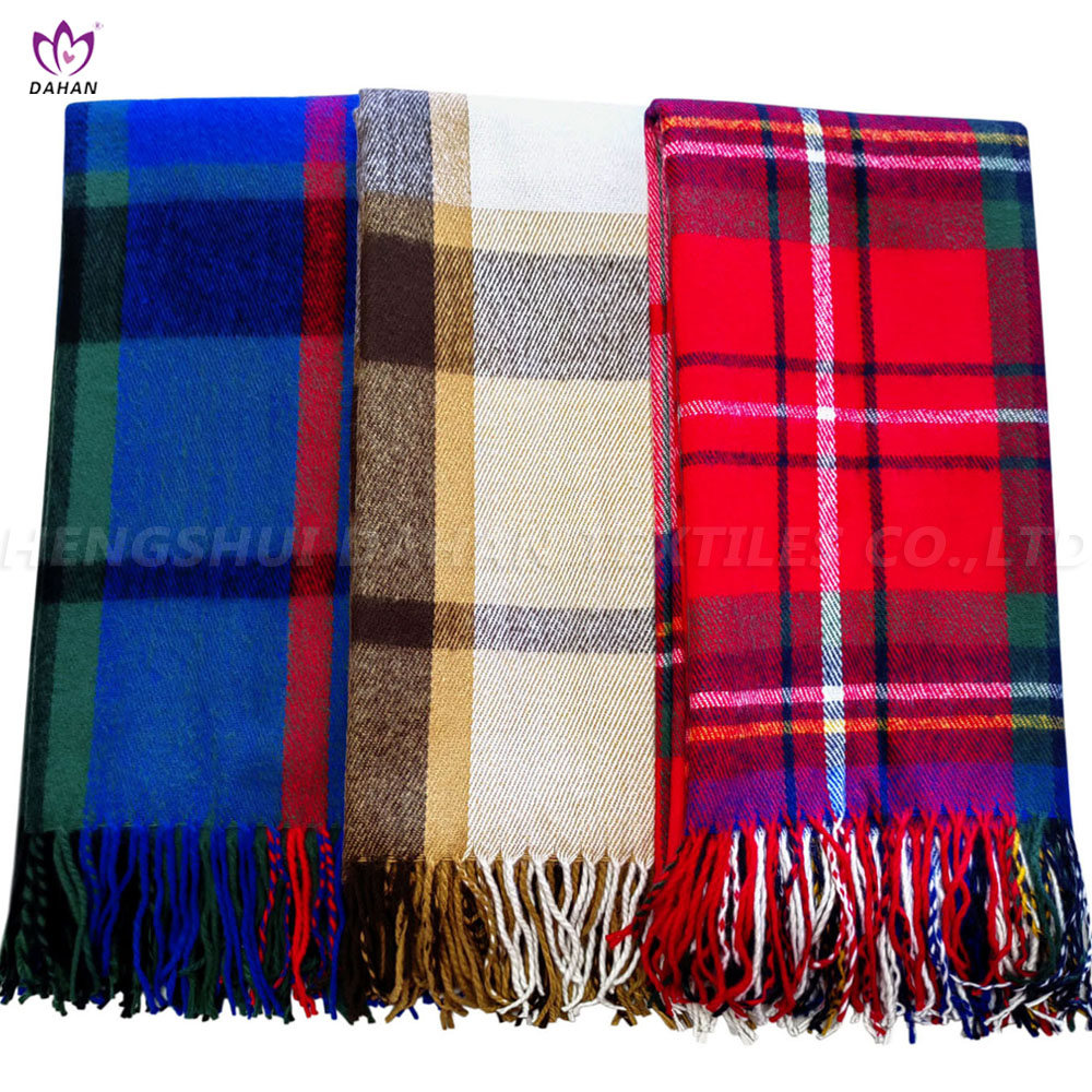 8001 100% Acrylic blanket with tassels