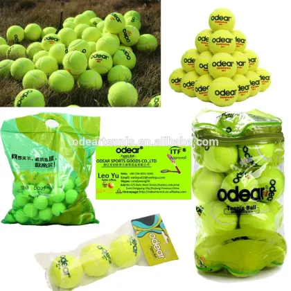 Customized orange tennis ball