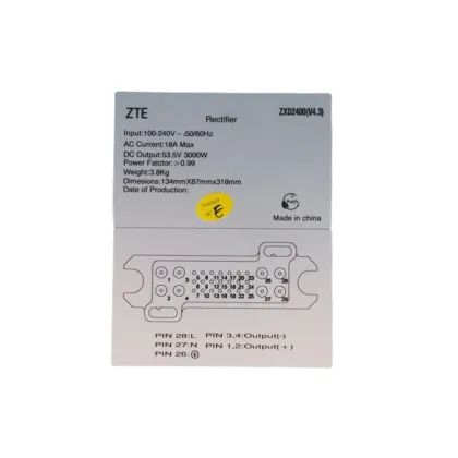 ZXD2400 Communication Power Supply V4.3 and ZTE 3000W Rectifier Module: New & Original Inventory
