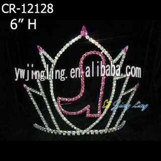 Rhinestone Pageant Crowns Boot Shoe Tiaras