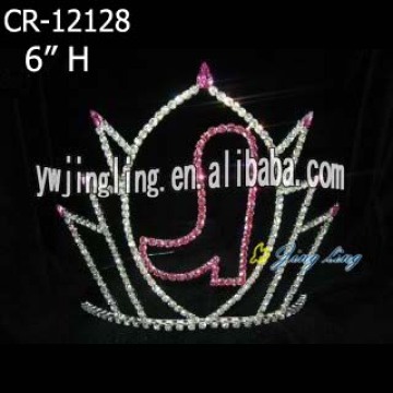 Tiaras del rhinestone concurso coronas bota zapato