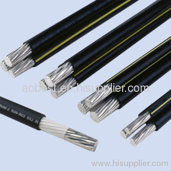 Astm Standard Fire Resistant Triplex Overhead Cables With Al Conductor Abc Power Cable 