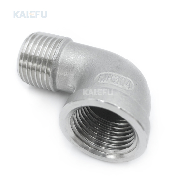 JIS B2313 304/316 Stainless Steel Male & Female Threaded 90 Degrees Industrial Elbow Pipe Fittings - ASME B16.9