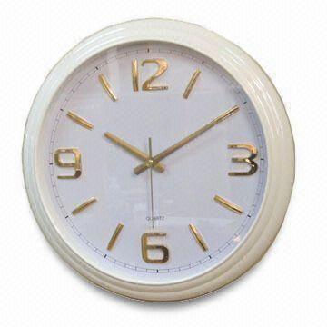 Wall Clock, Available in Various Colors and Finishes, Customized Logos are Welcome