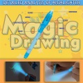 Magic Freeze Light Fluorescent Drawing Board Dengan Pena