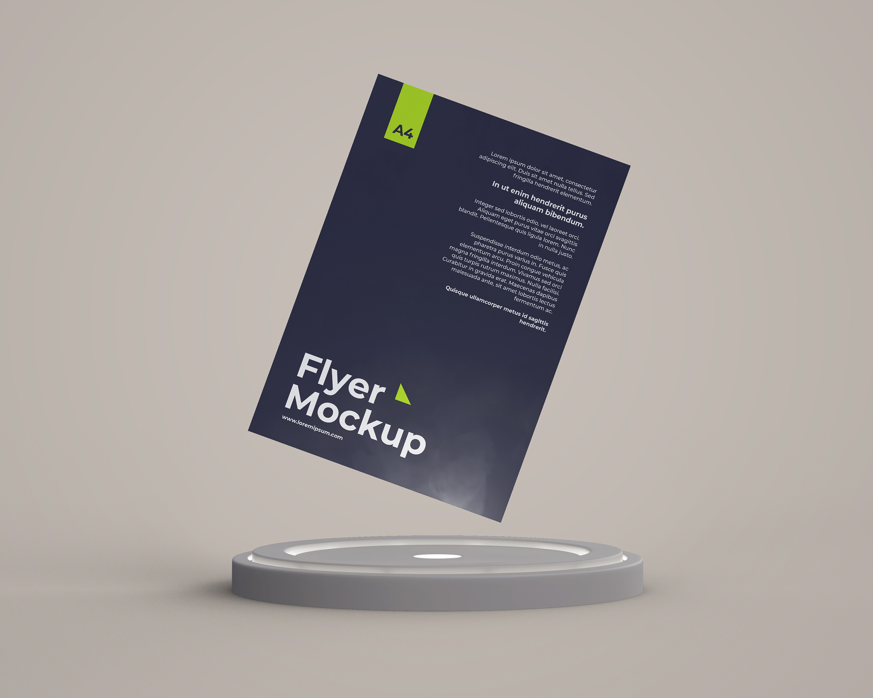 A well-designed advertising brochure