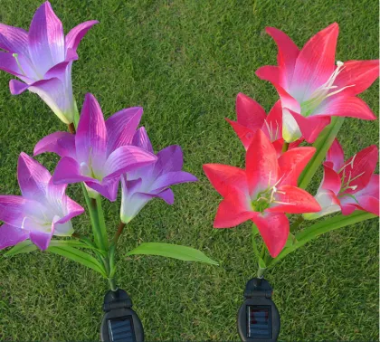 Simulation Lily Lawn Lights