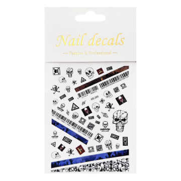 Wholesale Halloween Art 3D Nail Stickers for Manicure