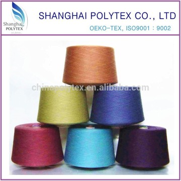 dope dyed polyester spun yarn in 18-30S for knitting
