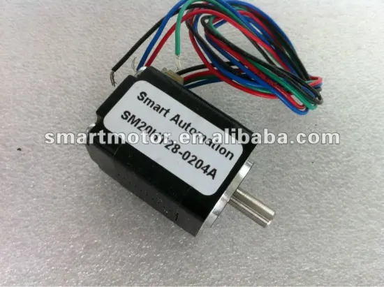 SM20HT28-0204 nema 8 mini stepping motor, motor frame size 20mm and motor length 28mm