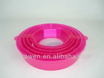 6pcs round plastic strainer set