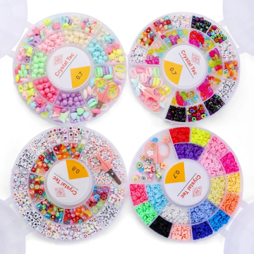 Clay Beads Bracelet Making Kit - DIY Art Craft Kit with Charms