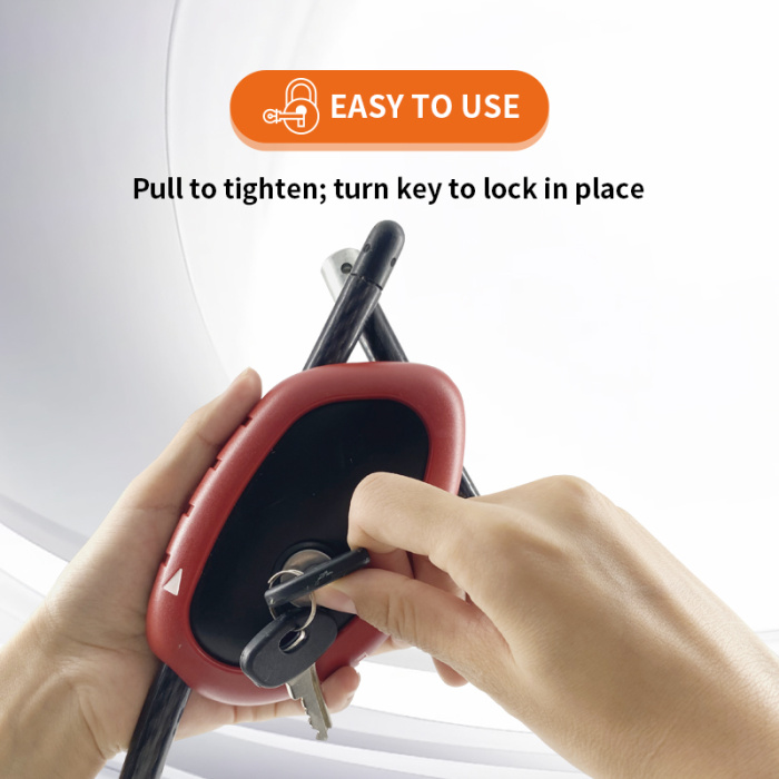 Регулируемая металлическая метеонечная кабельная блокировка для наружного