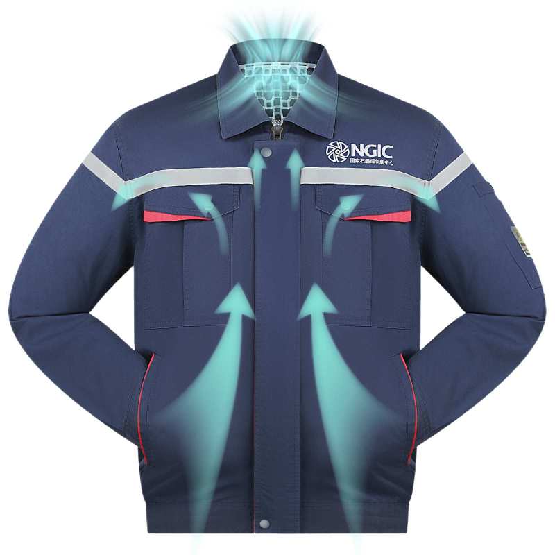Airflow Fan Long-Sleeve Workwear | 12V Standard Version (Battery and Charger Not Included)