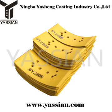 Motor grader cutting edge end bit,Grader blade 6Y2805 Overlay 8" DBC Blade