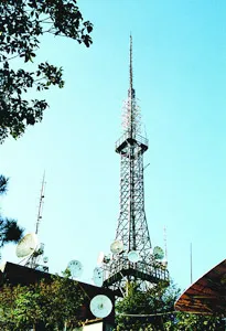 Radio and television steel tower