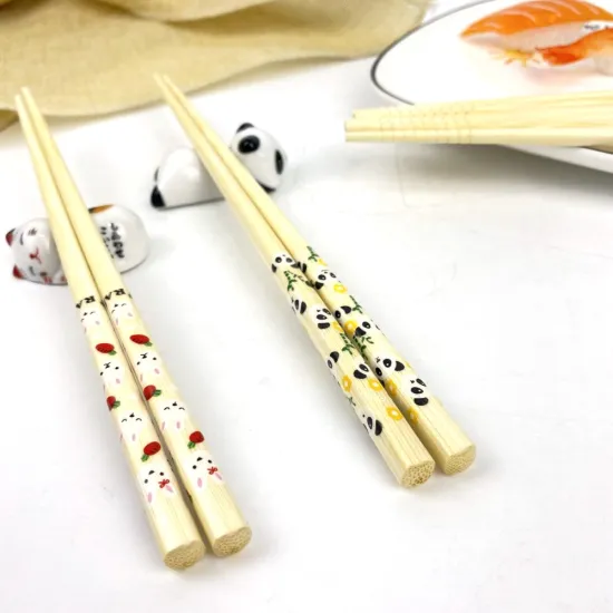 Eco-Friendly Cartoon Design Bamboo Chopsticks - New Arrival Gift Box