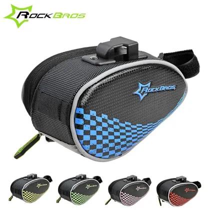 ROCKBROS PVC+EVA Cycling Bike Saddle Bag Bicycle Rear Seat Bag Quick Release Bike Bag Bicycle Accessories 5Colors