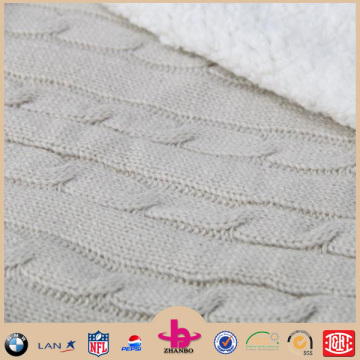 100% Acrylic cable knit fabric sweater fabric