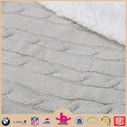 100% Acrylic cable knit fabric sweater fabric