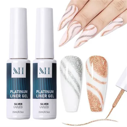 Colorful Reflective Platinum Diamond Gel Polish for Nail Art