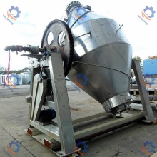 Pemanas uap kerucut ganda rotating vacuum dryer