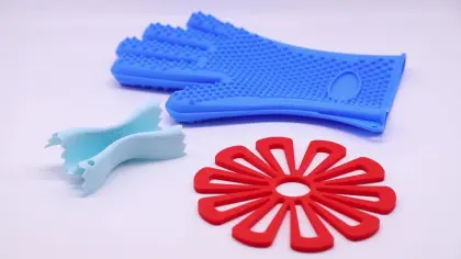 Kitchen Baking Microwave Silicone Anti-scalding Gloves