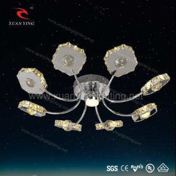Modern Flower shape stainless steel Ceiling Lights Crystal lamp