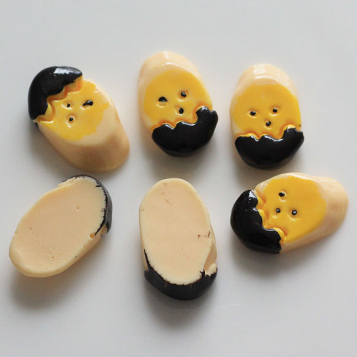 Großhandel Kawaii lose Schokoladen-Bananen-Art-künstliche Harz-Perlen Mini-3D-Cabochons für Dekoration