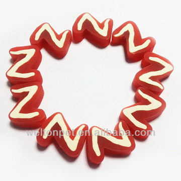 Strawberry flavor letter Z dental cookies (dental products China)